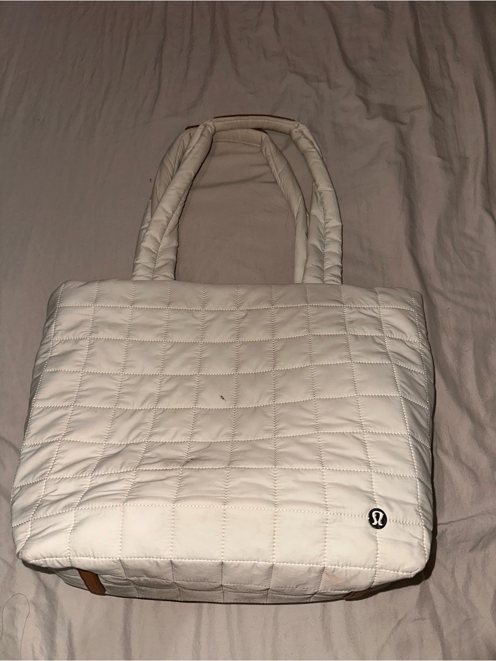 lululemon athletica Quilted Cream/White Tote
